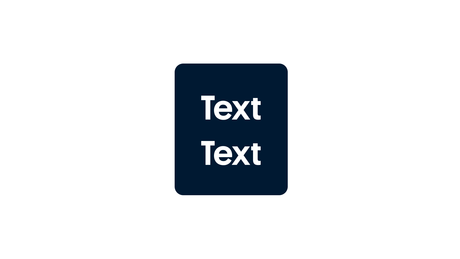 Don´t: text on multiple lines