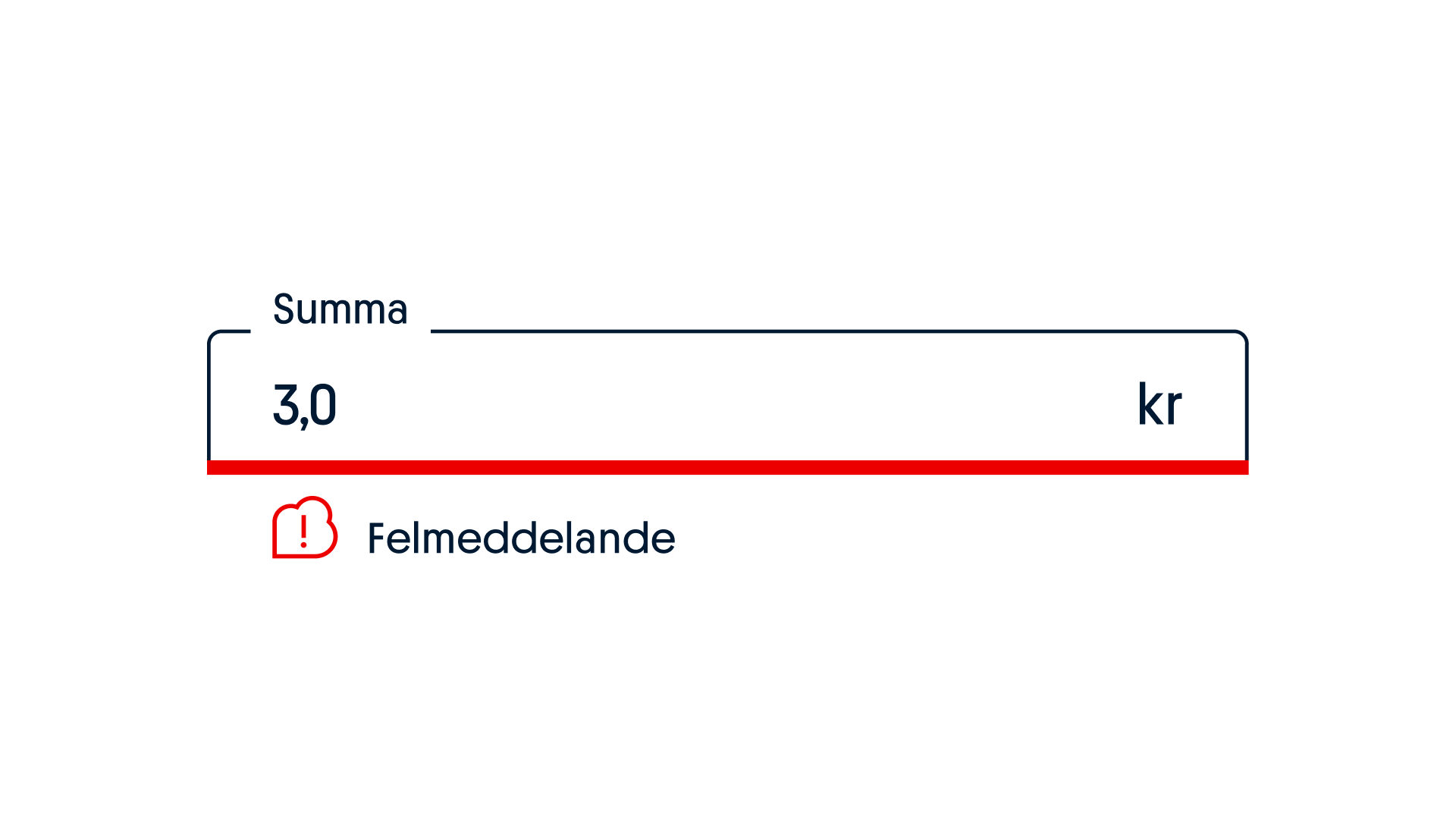Input error