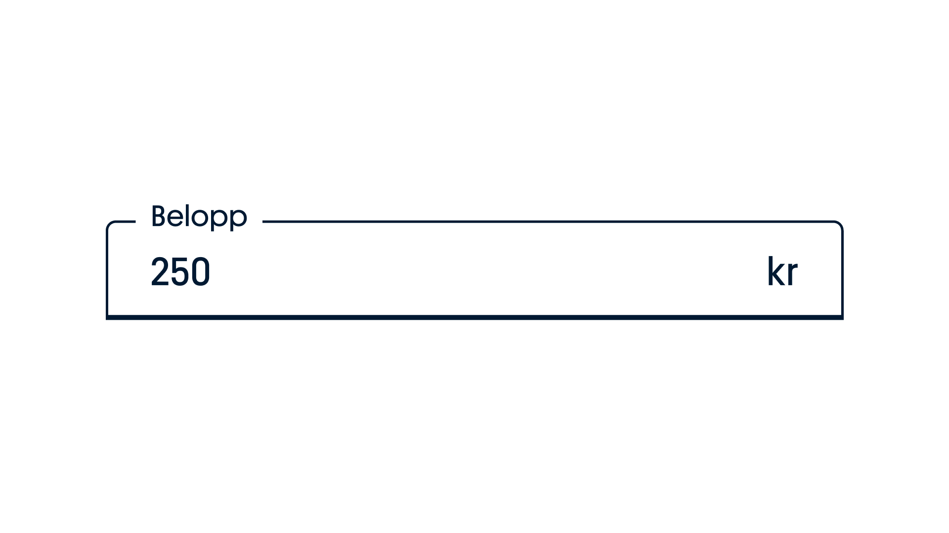 Number input