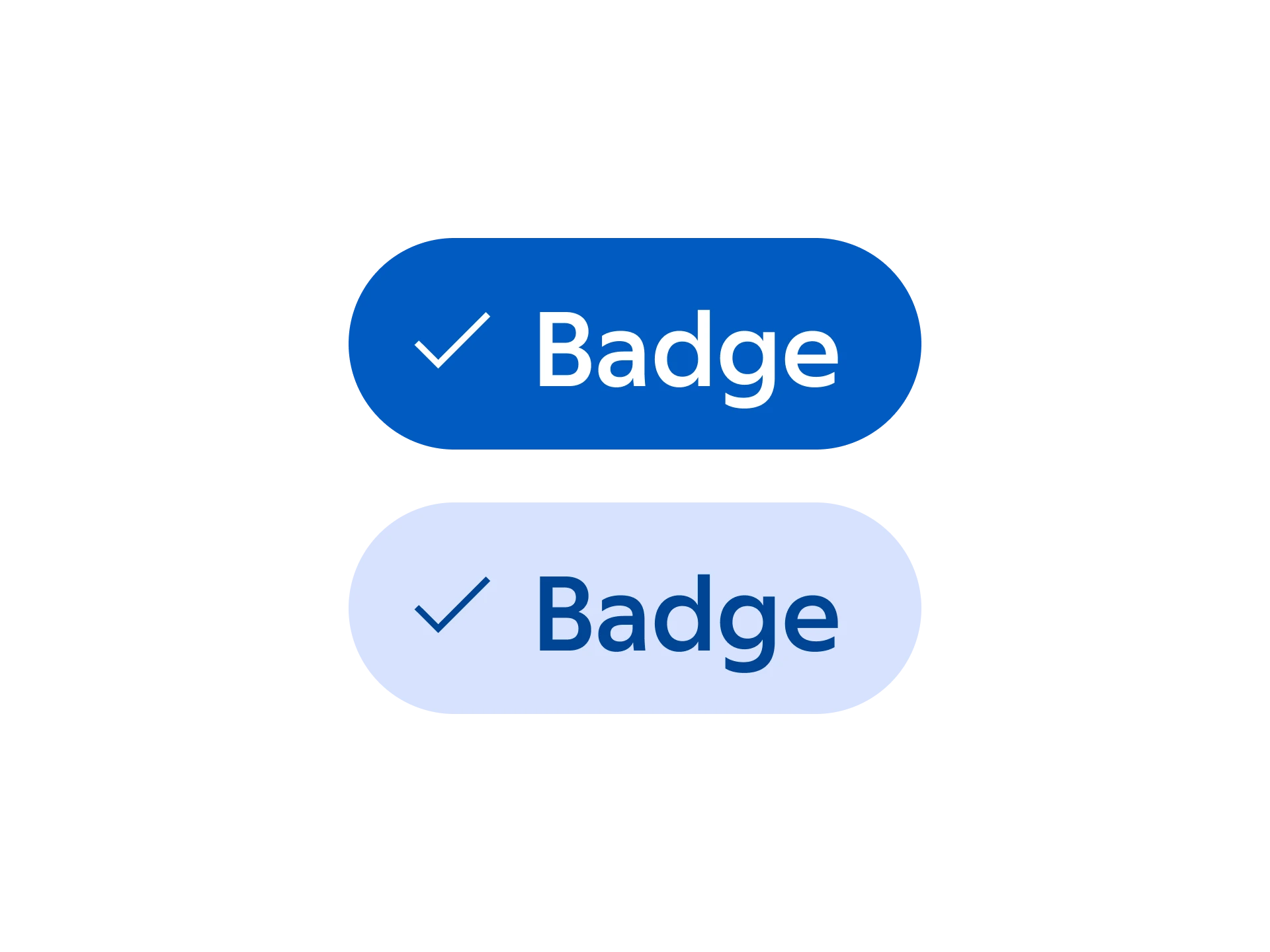 Contrast badges