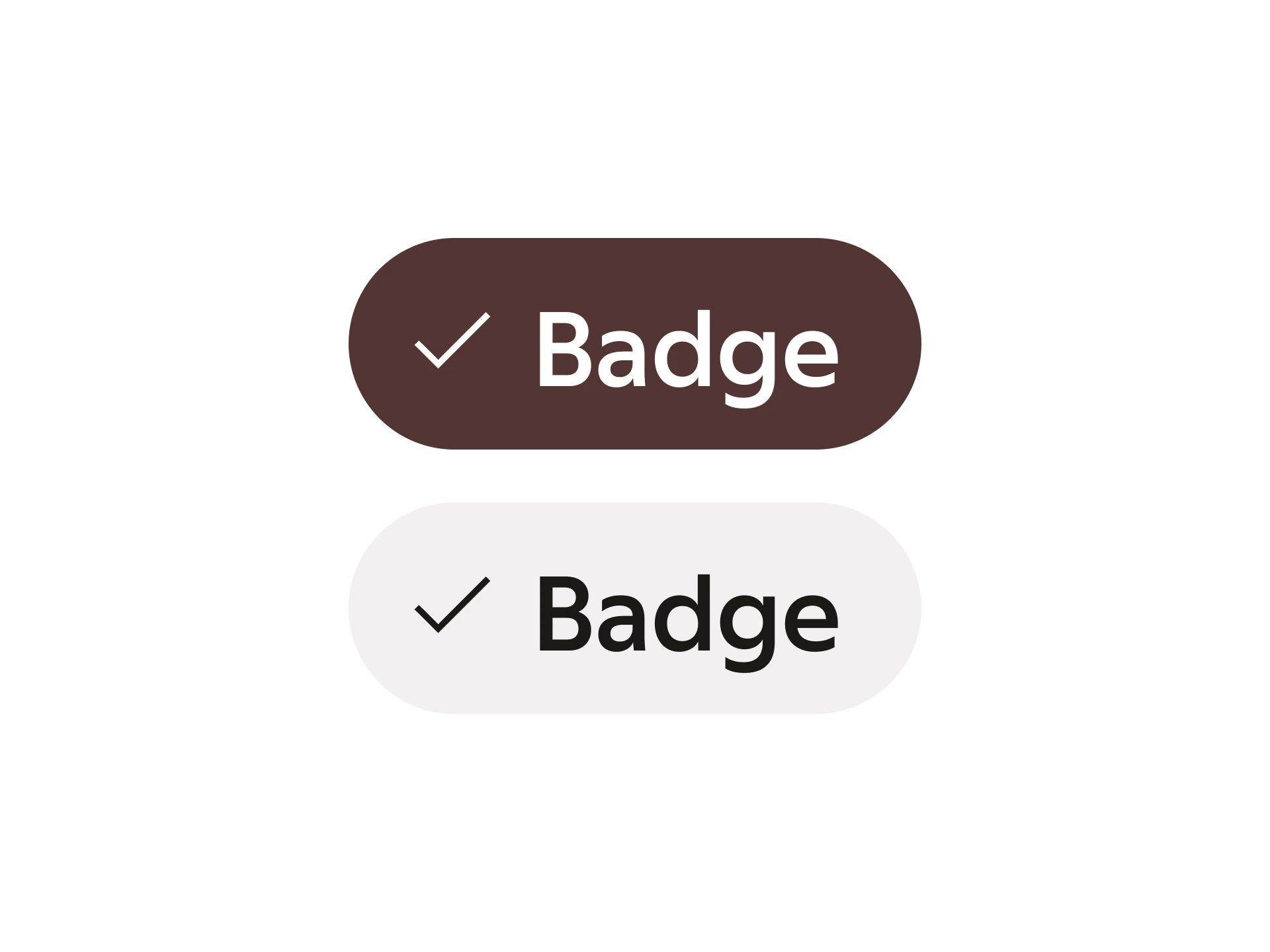 Neutral badges