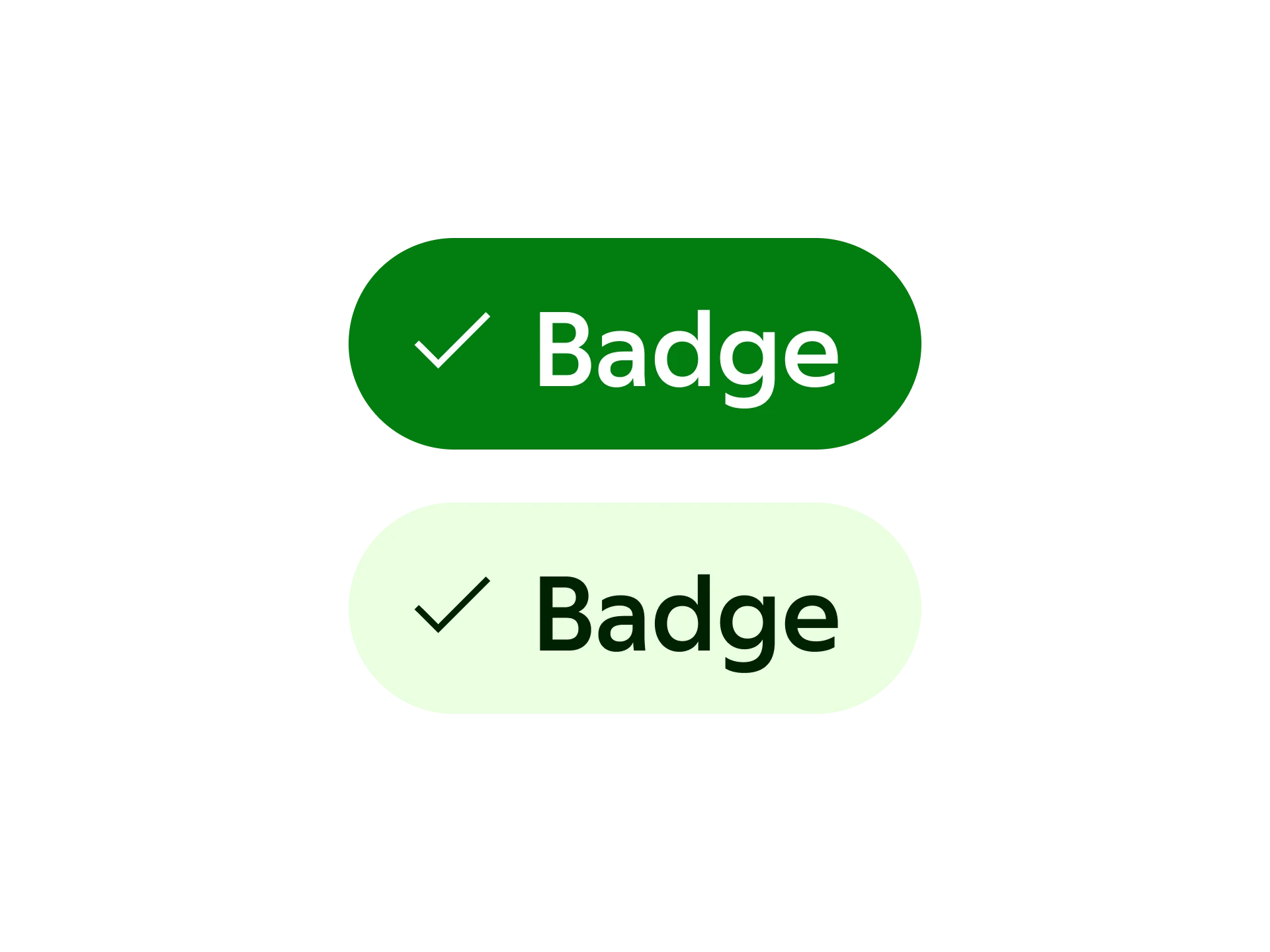 Success badges
