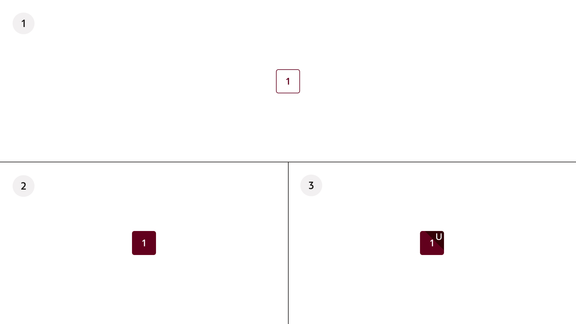 bet button: Selection states