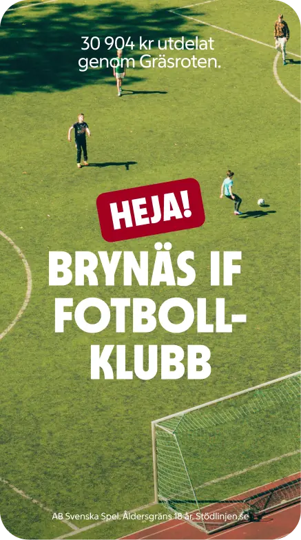 Mobilskärm med Brynäs-tema i Svenska Spels grafiska uttryck