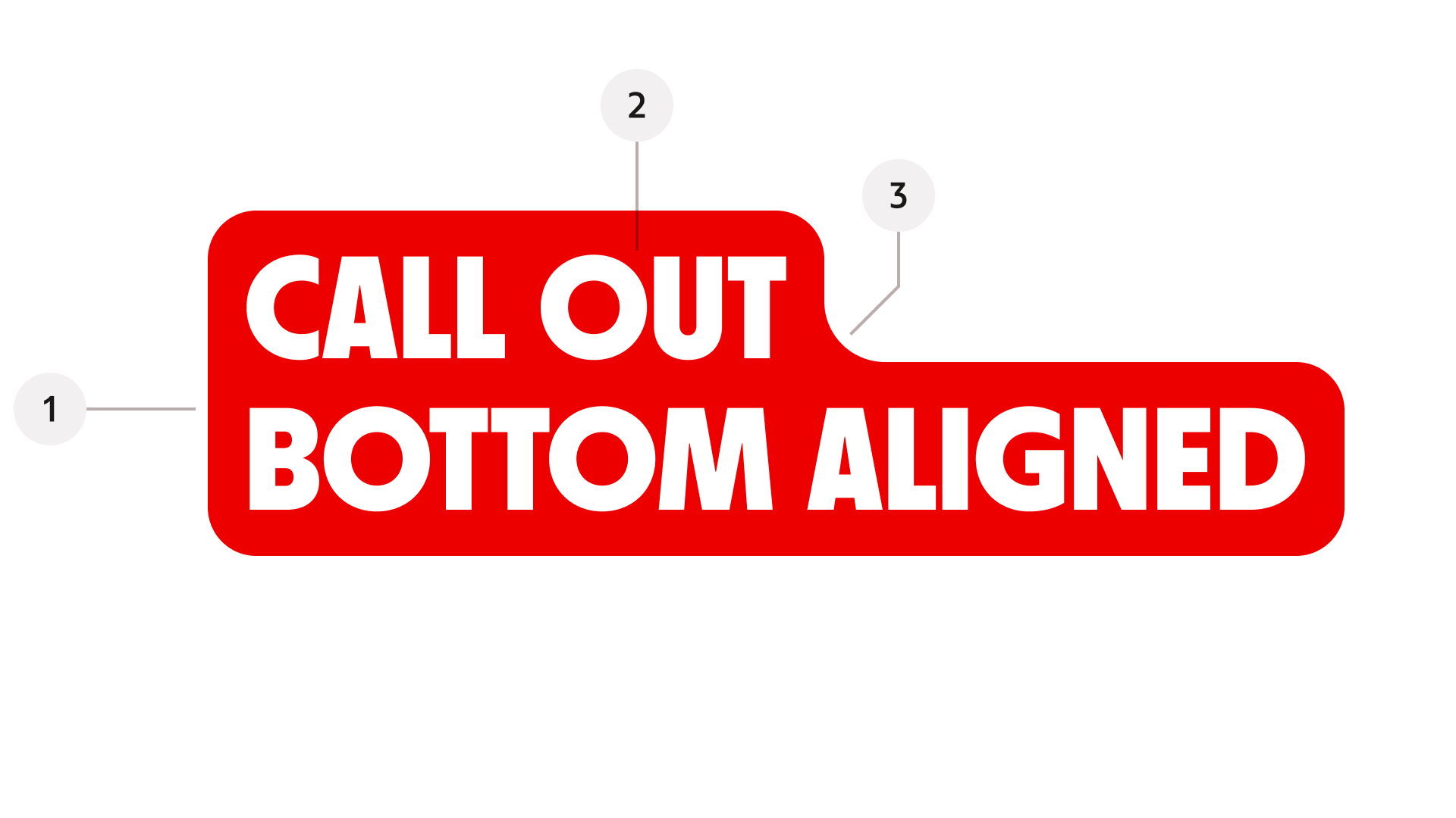 callout: Two rows (bottom-aligned)