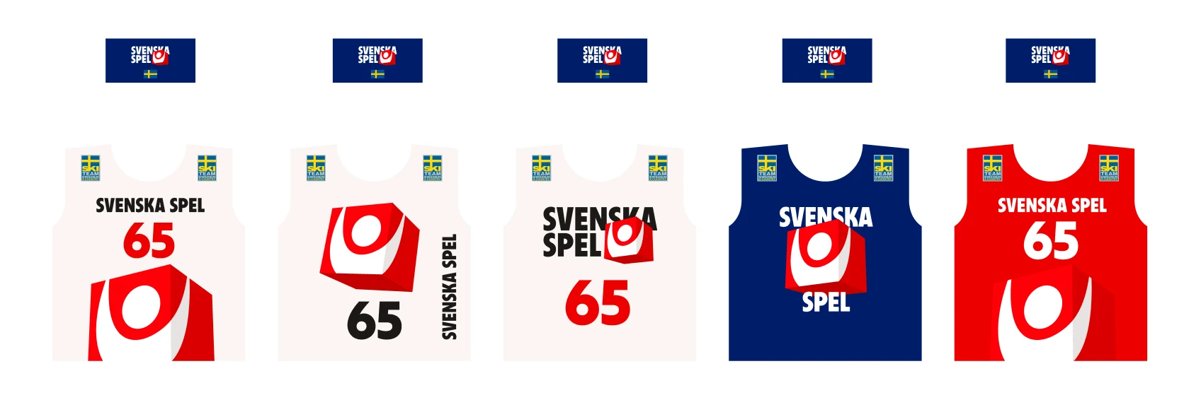 Färgvariant av träningsväst med informationspiktogram