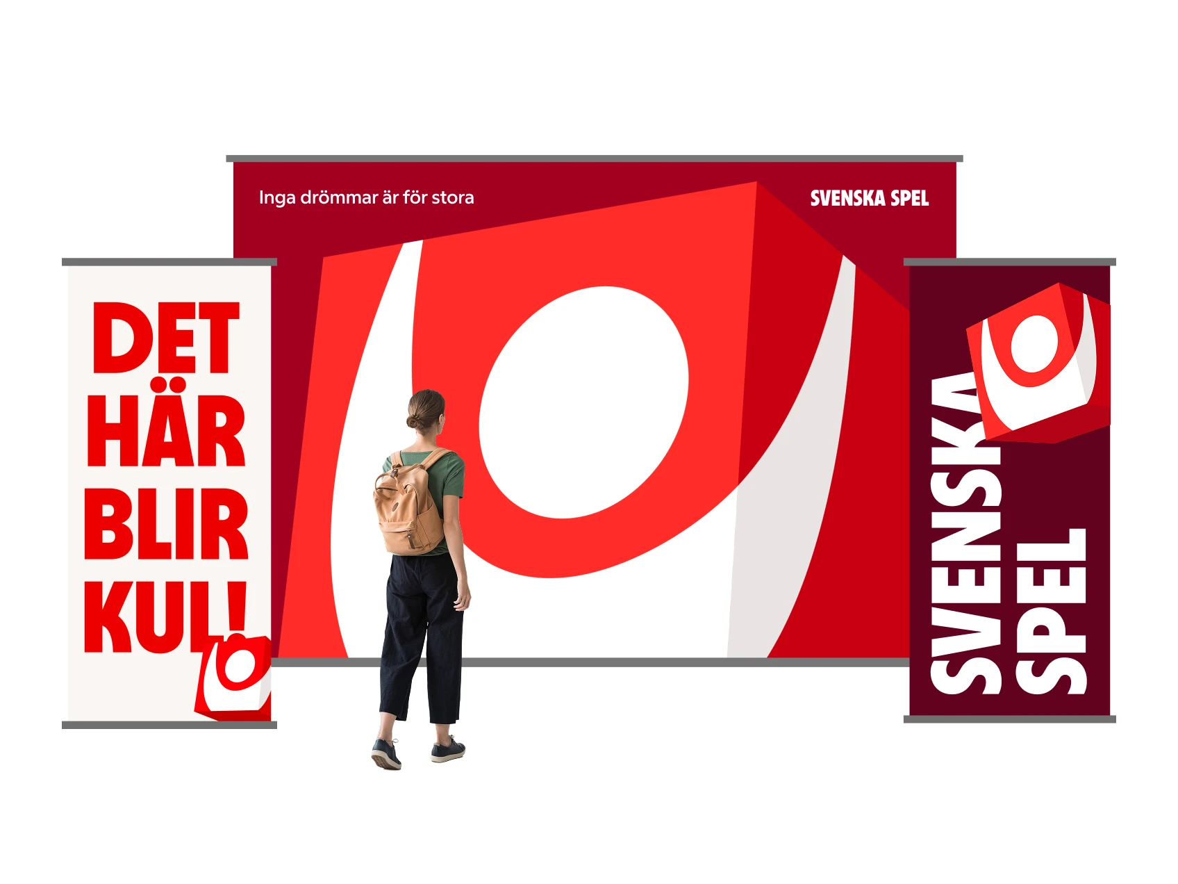 Lugn och självsäker formell sponsringsdisplay