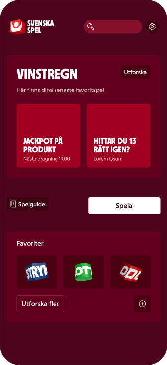 Vibrant theme showing interface with content and components placed on top of surface layers
