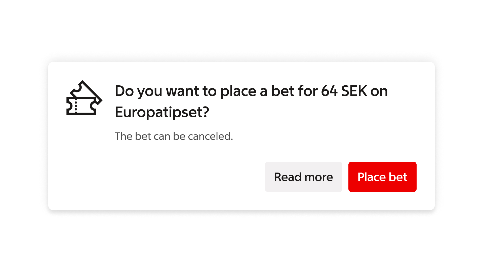 dialog: Buttons — Side-by-side