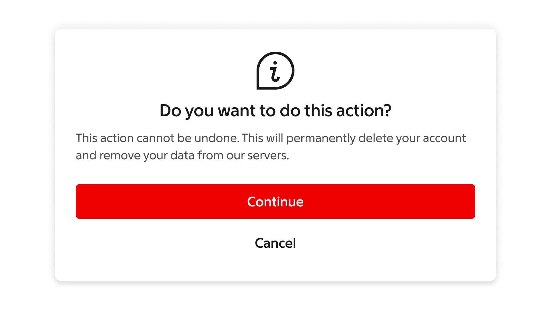 dialog: Buttons — Stacked