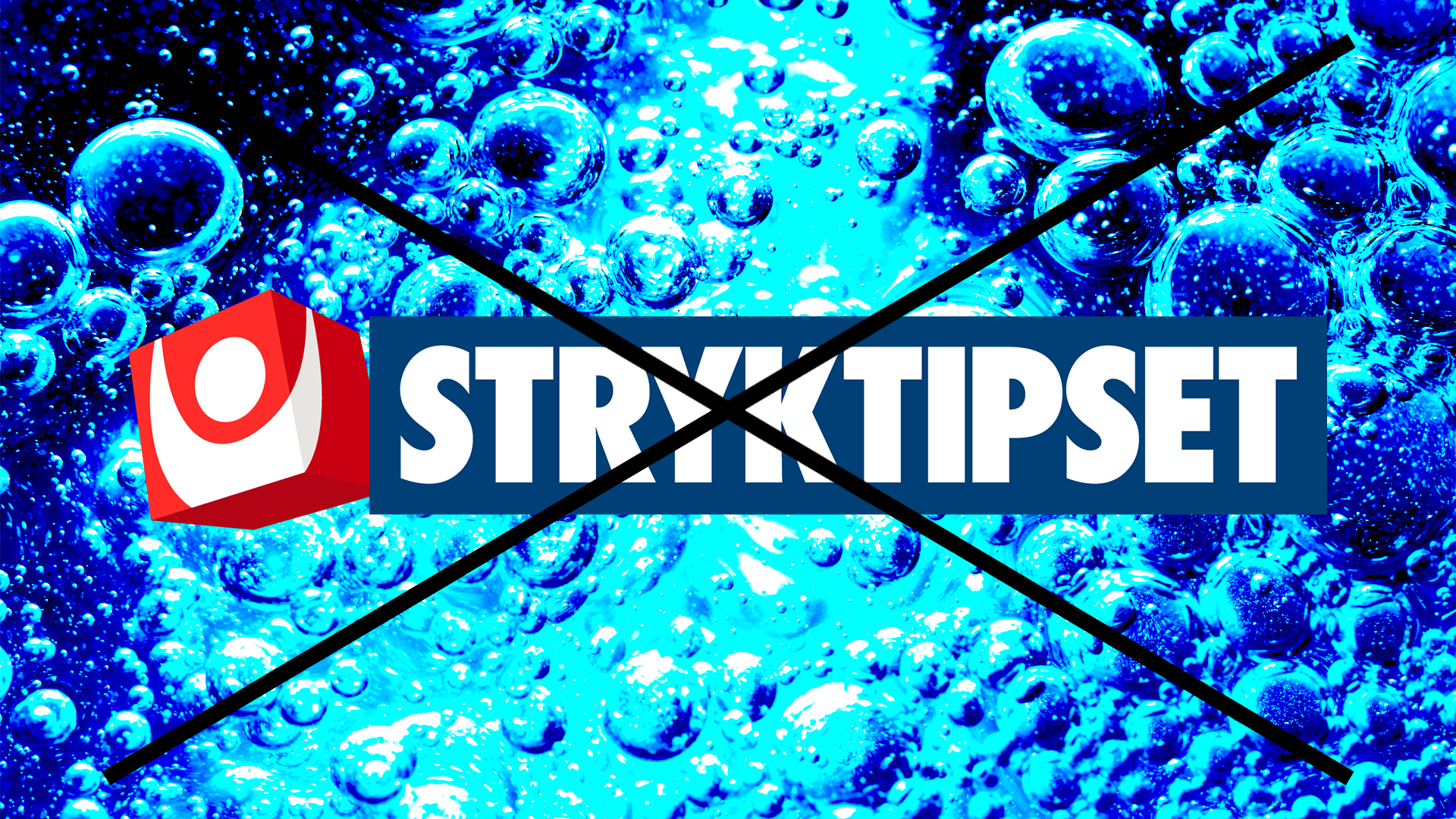 Stryktipset-logotyp på rörig bakgrund