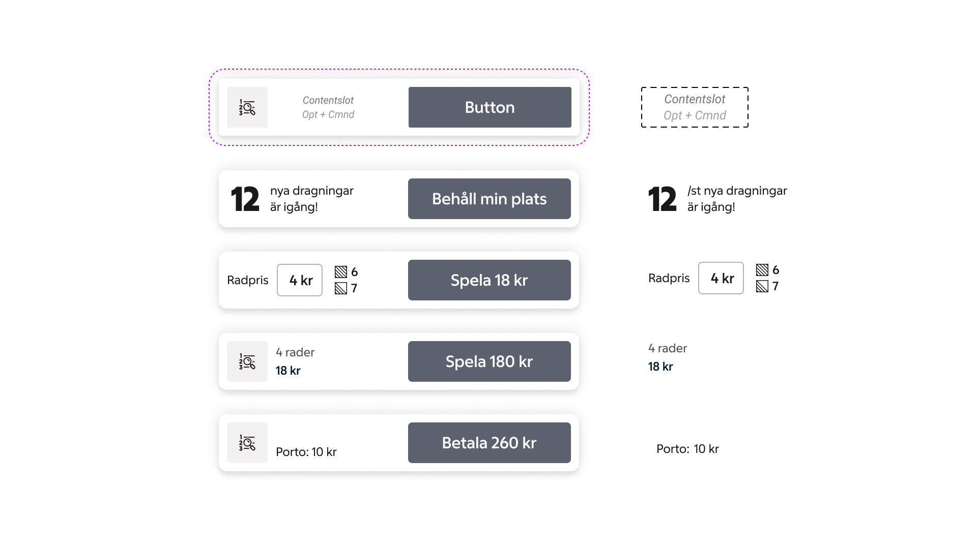 floating action bar: Content slot