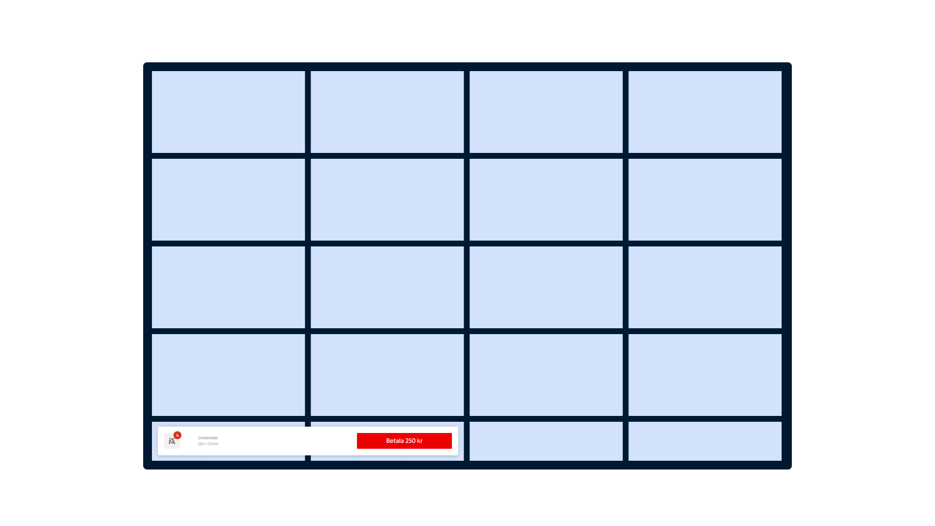 floating action bar: Alignment — Left
