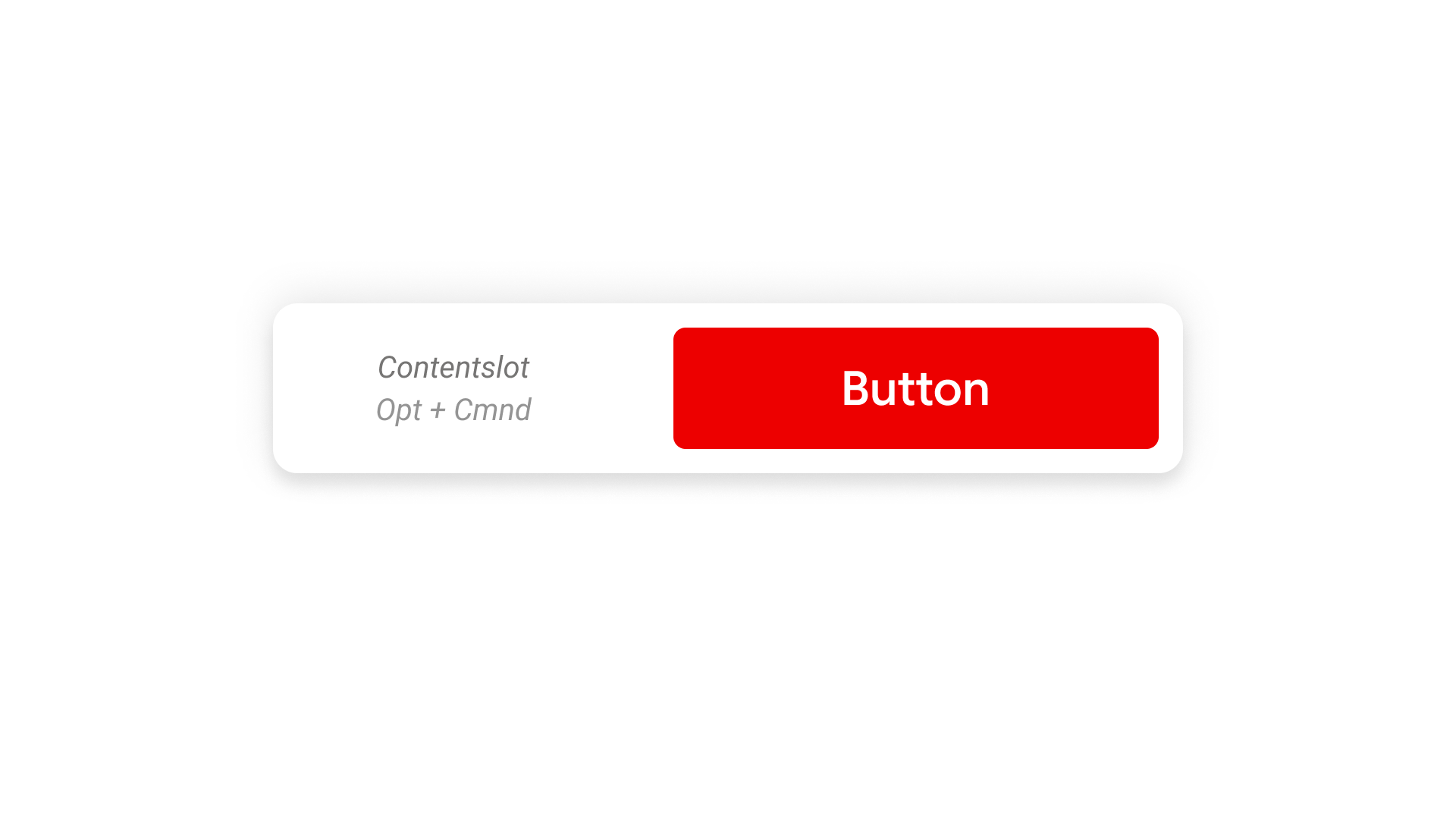 floating action bar: FAB types — With content slot and primary action