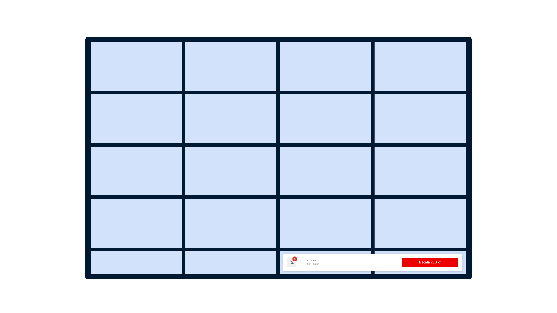 floating action bar: Large screen 50% width FAB