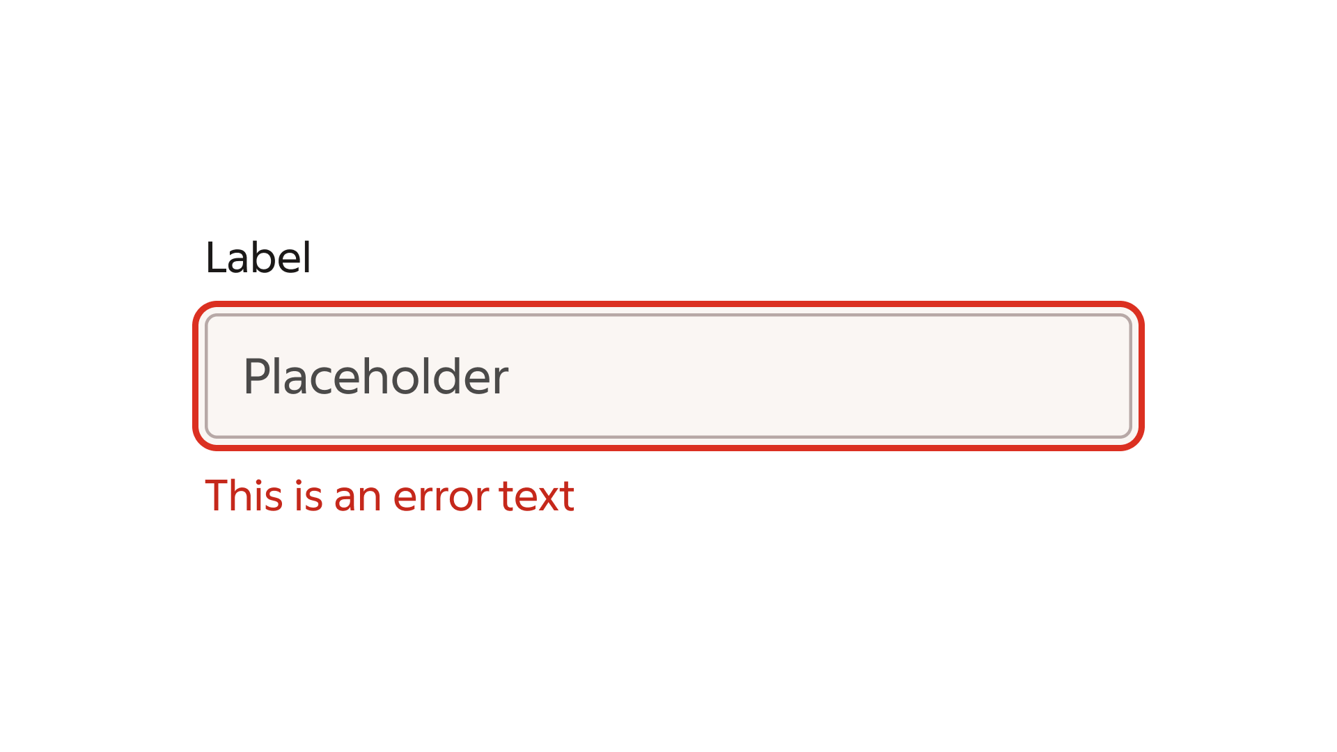 input: input — Error