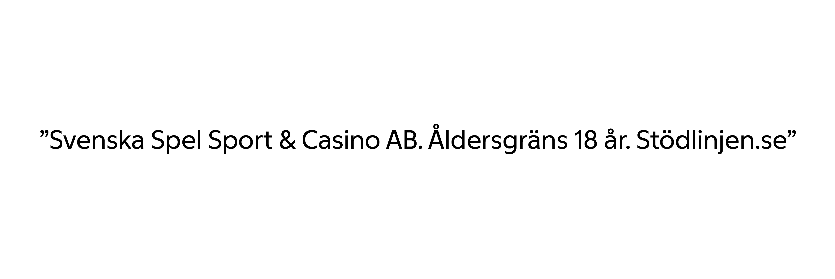 Stryktipsets generella legaltext