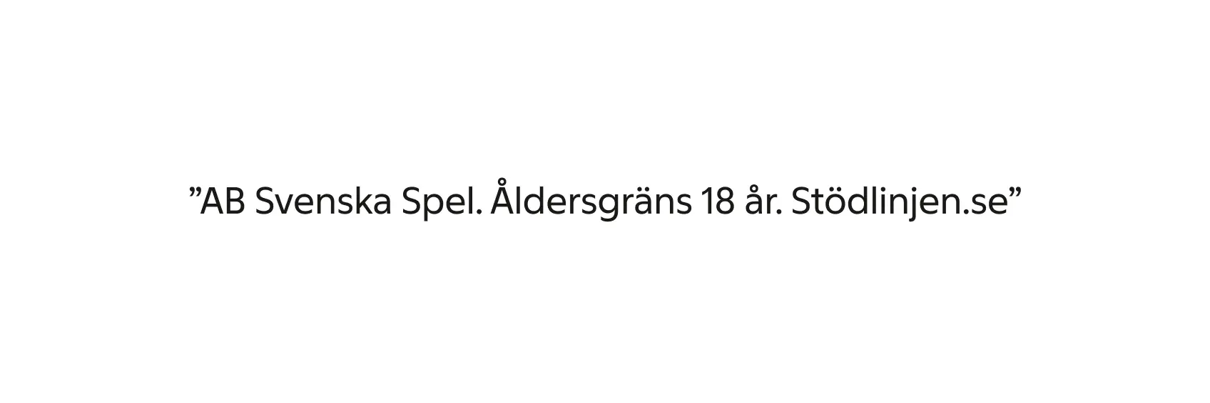 Exempel på placering av legaltext för generell kommunikation