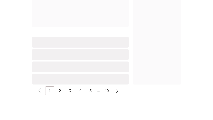 Pagination placed directly below the list it controls