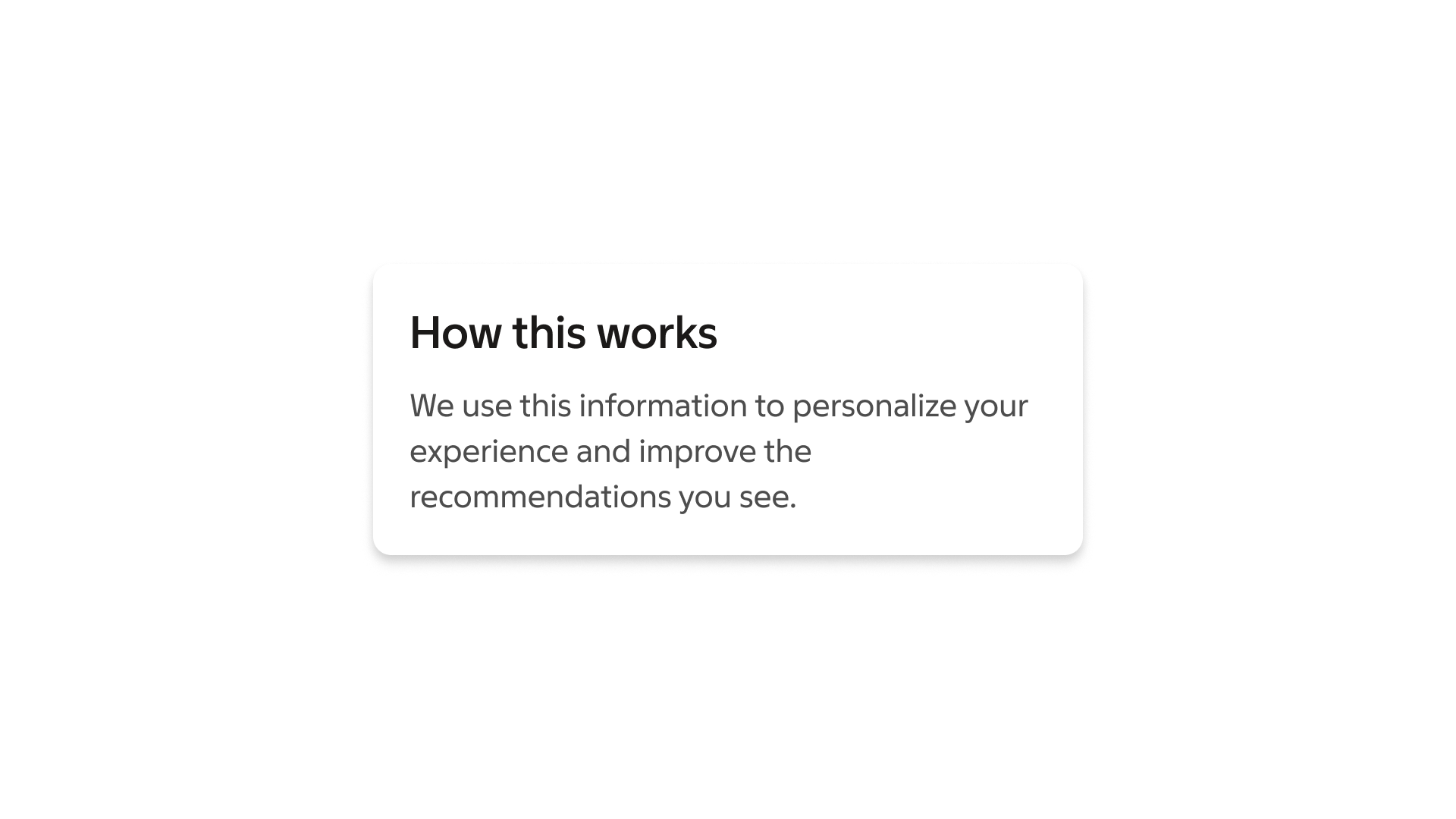popover: Essential content — Use Popovers to provide additional information.