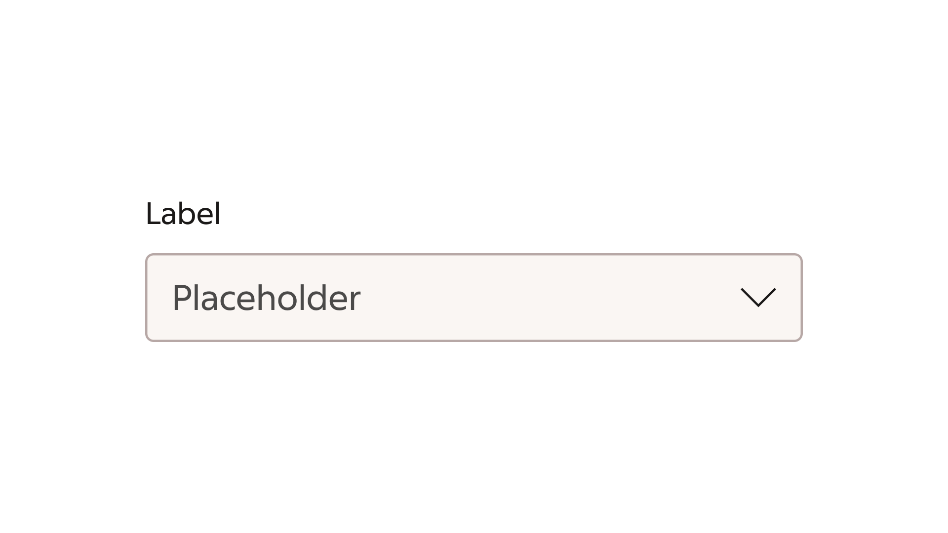 select: Interaction states — Default