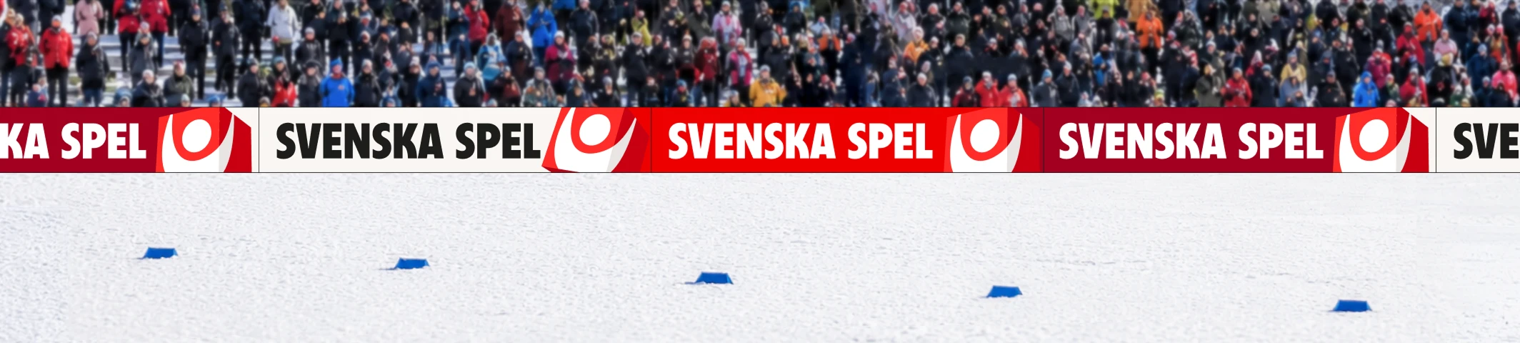 Kombination av sponsringsskyltar på 1×6 meter