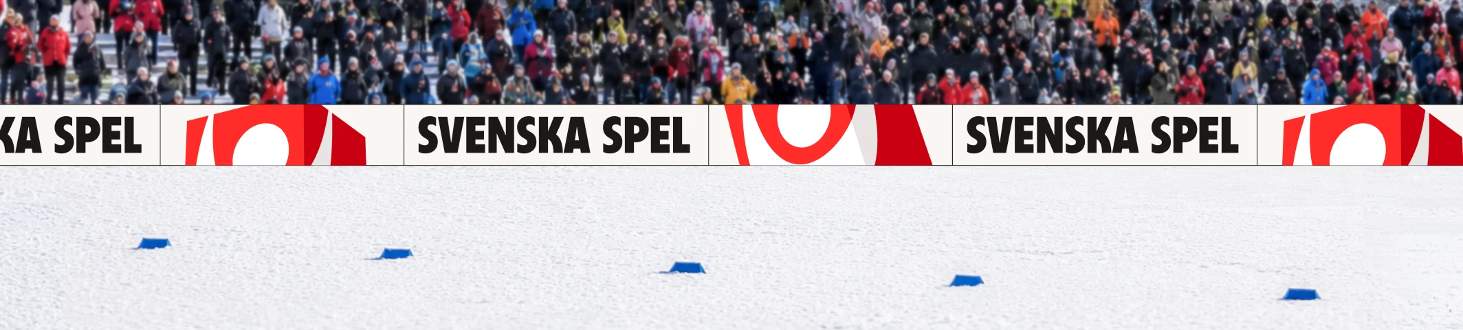 Kombination av sponsringsskyltar på 1×5 meter