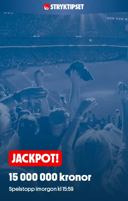 Exempel 1: Jackpot i ordlåda på svenskaspel.se