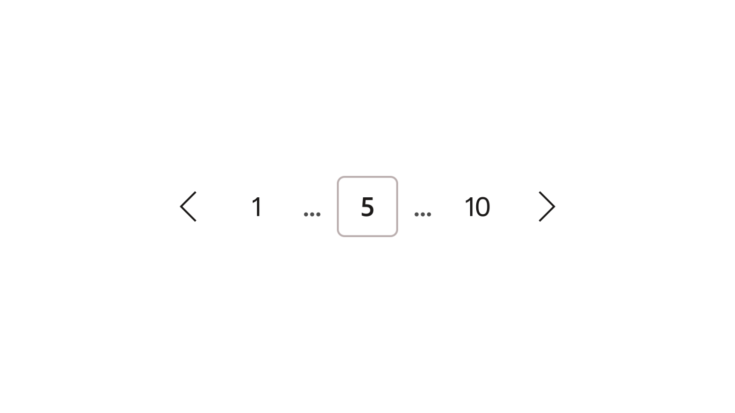 Pagination with the adjacent pages omitted