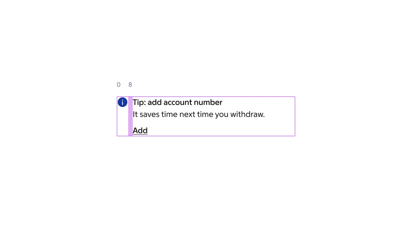 Inline notice specifications