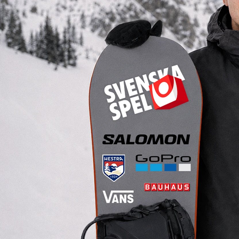 Sticker med Svenska Spels ordbild