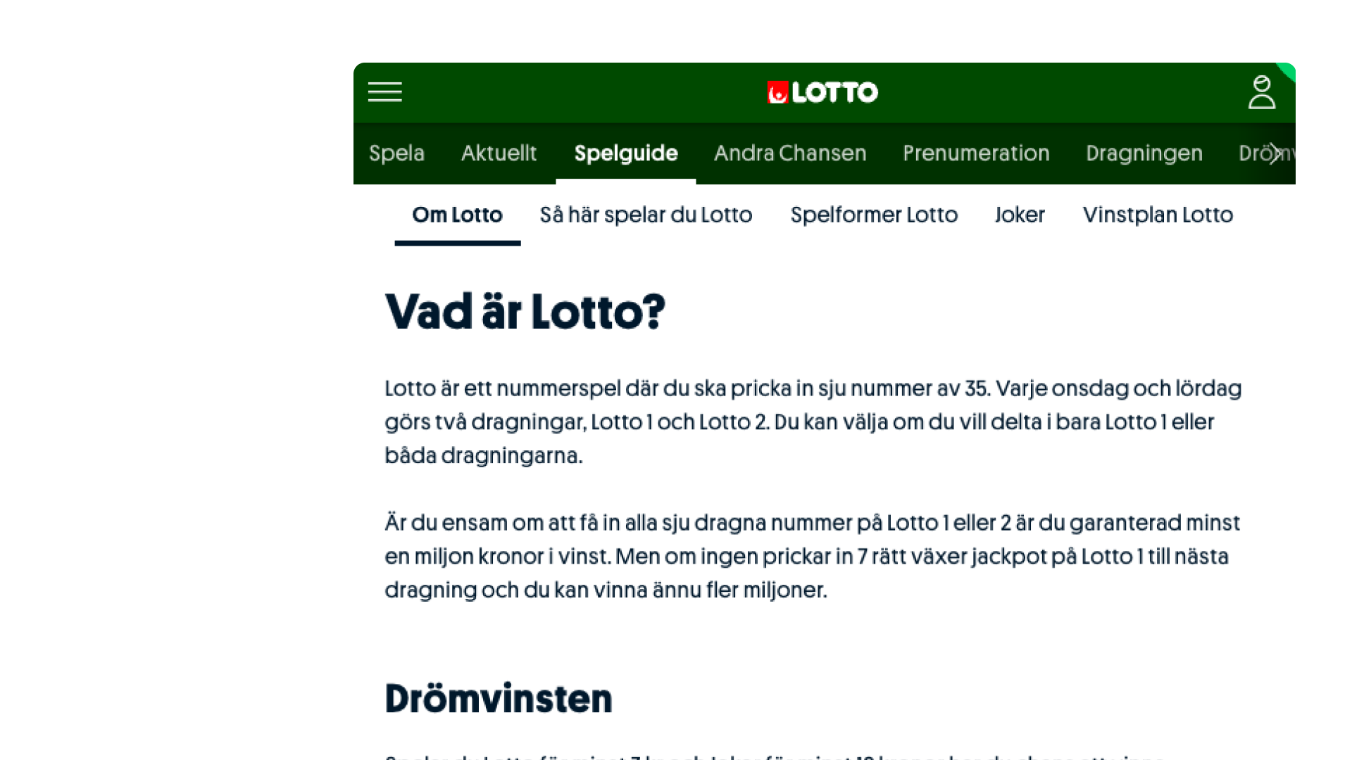 tabs menu: Navigation — First level navigation