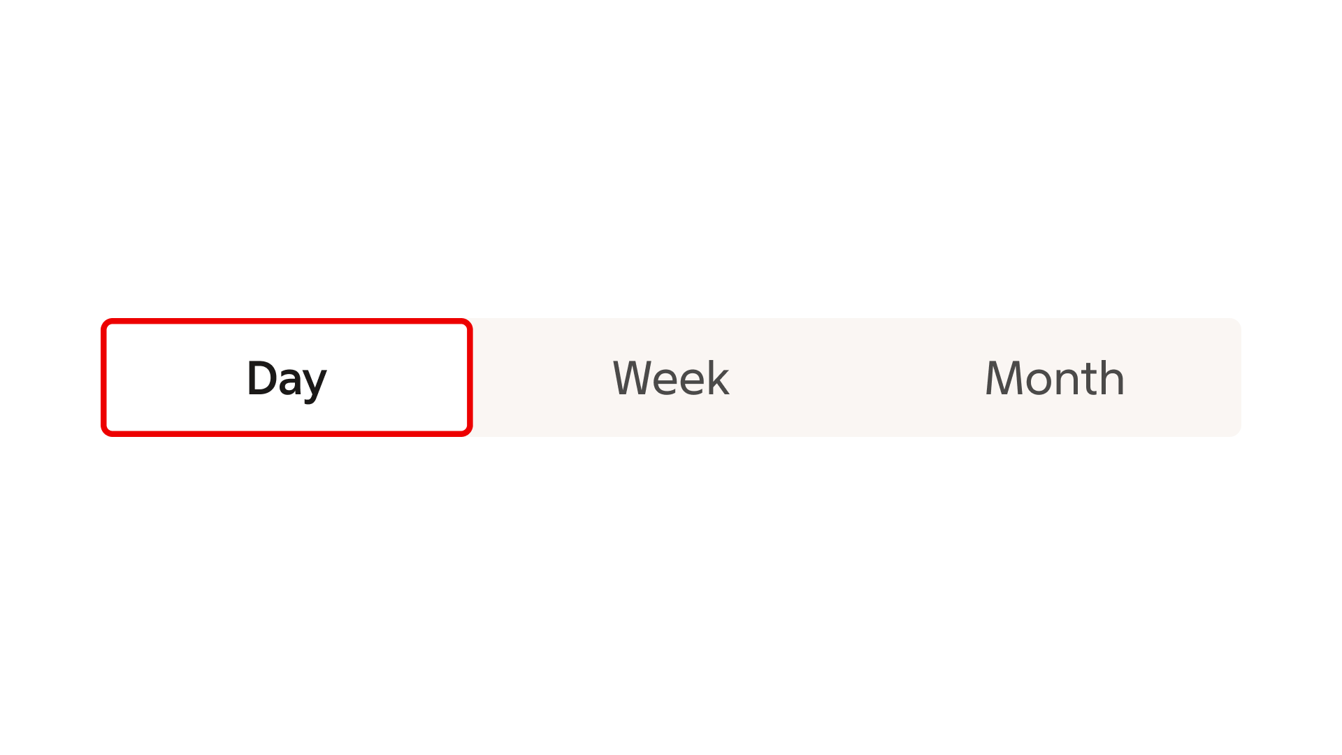 toggle group: toggle-group — Use short, clear, and concise labels in a logical order.