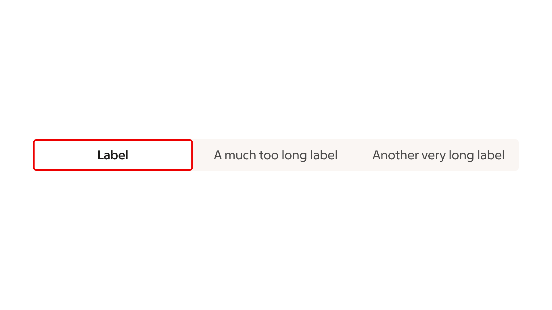 toggle group: toggle-group — Avoid long or unclear labels