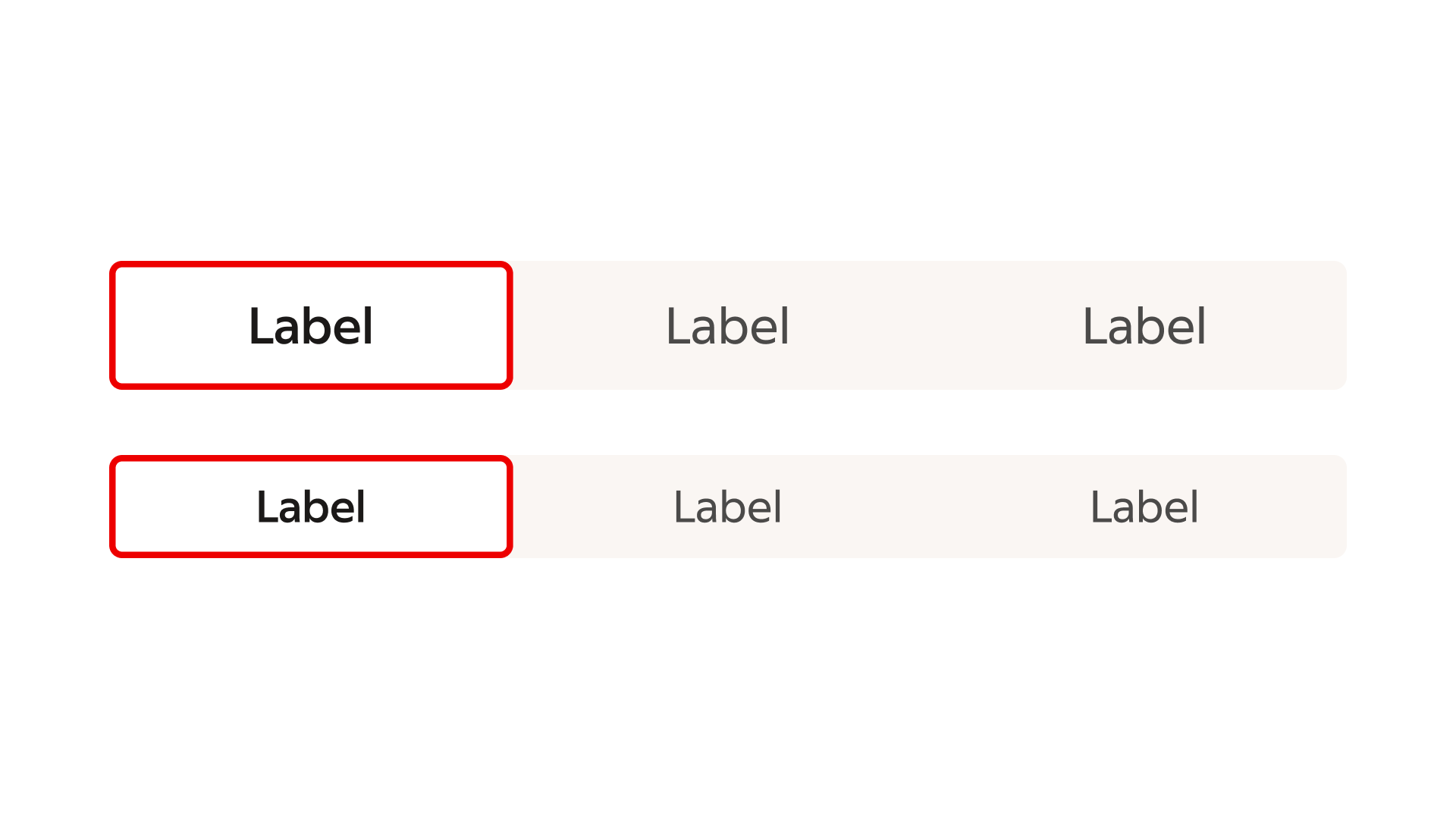 toggle group: Sizes