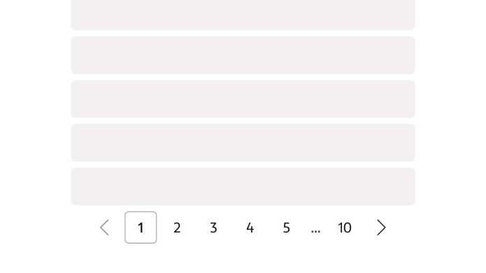 A long list of items with pagination below it